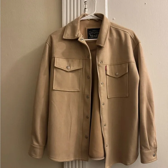 Levi's Tan/pink Suede Jacket - Picture 1 of 2